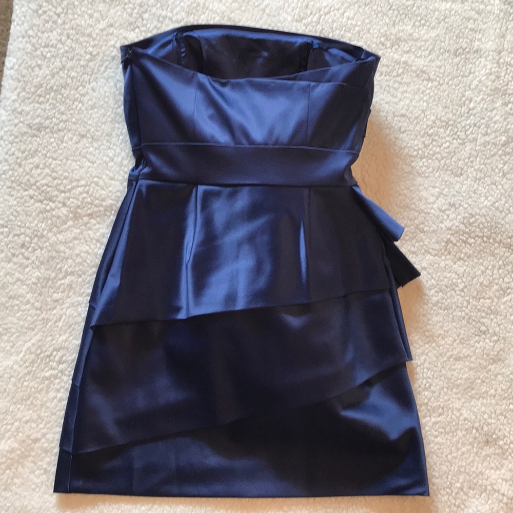 Gorgeous Max & Cleo Royal Blue Strapless Dress Sz4 - Picture 10 of 12